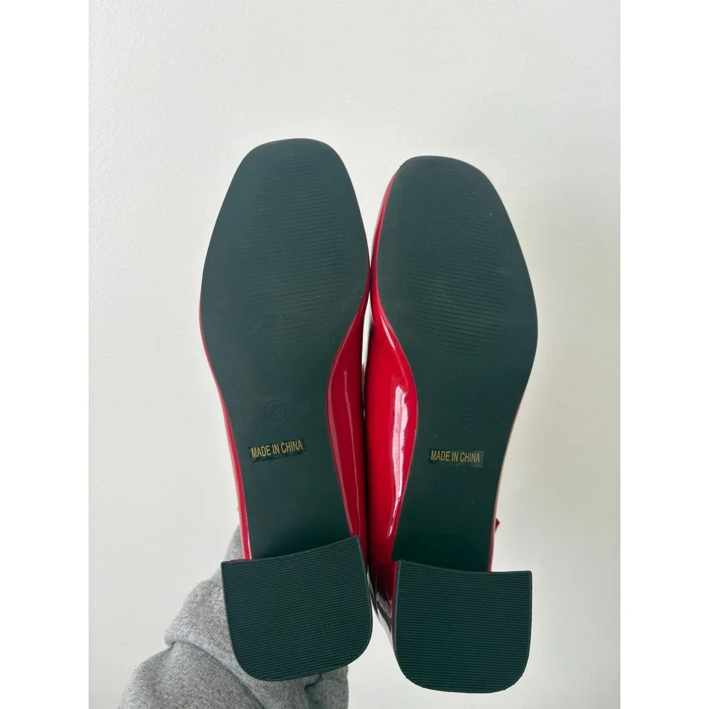 Soul Princess Women's Heels – Red Shiny – Size 8 - Picture 4 of 5